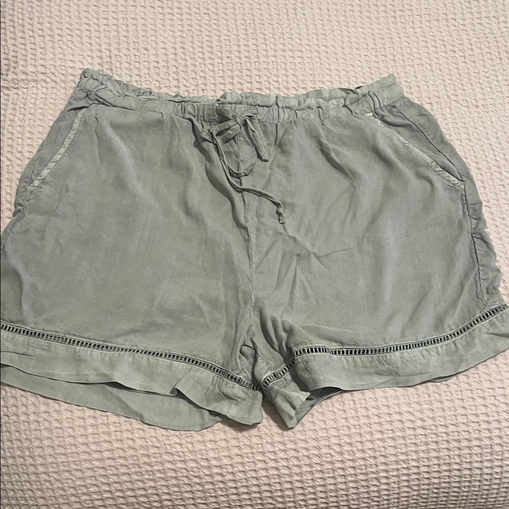 Women's Light Green Shorts